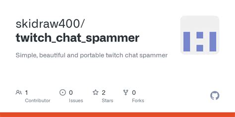 twitch spam bot github. . Twitch chat spammer github